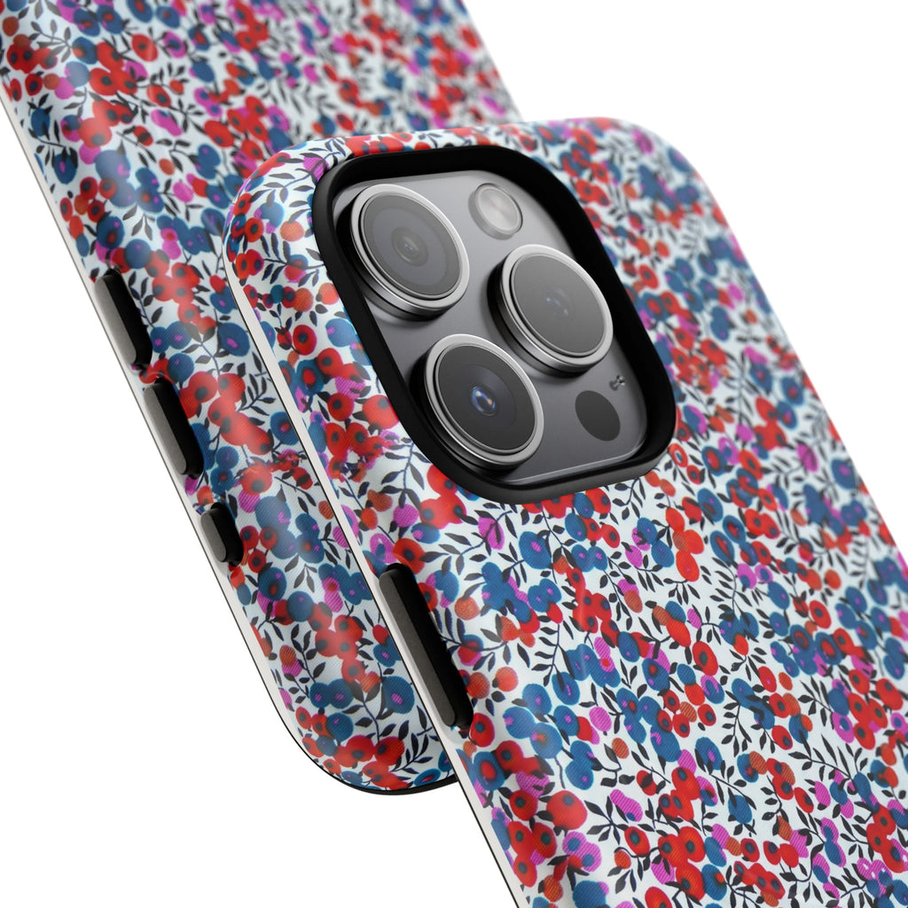 Scatter - Fleurs confetti rouge & bleu