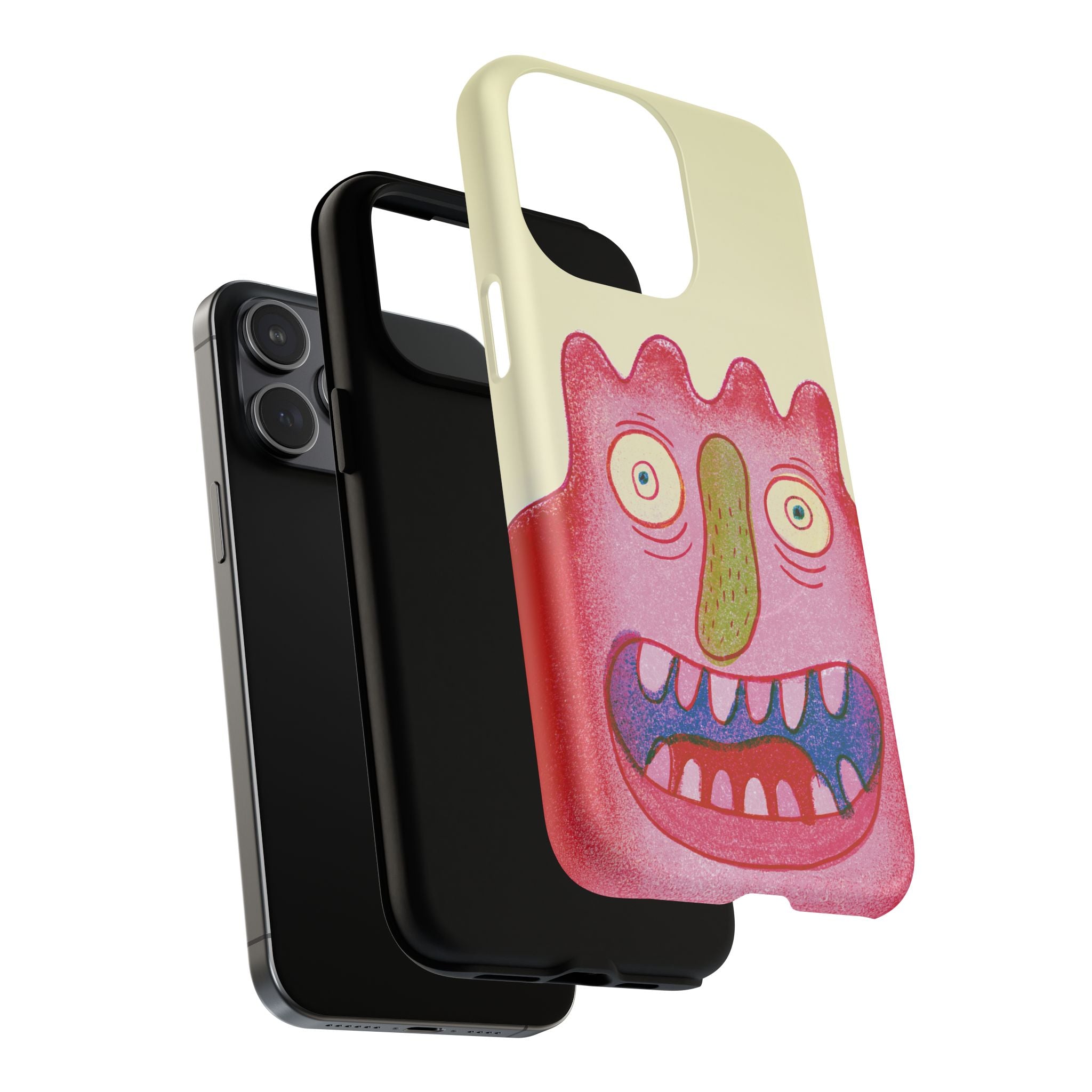 Gloop - Pink Monster Face iPhone Case | TRND.