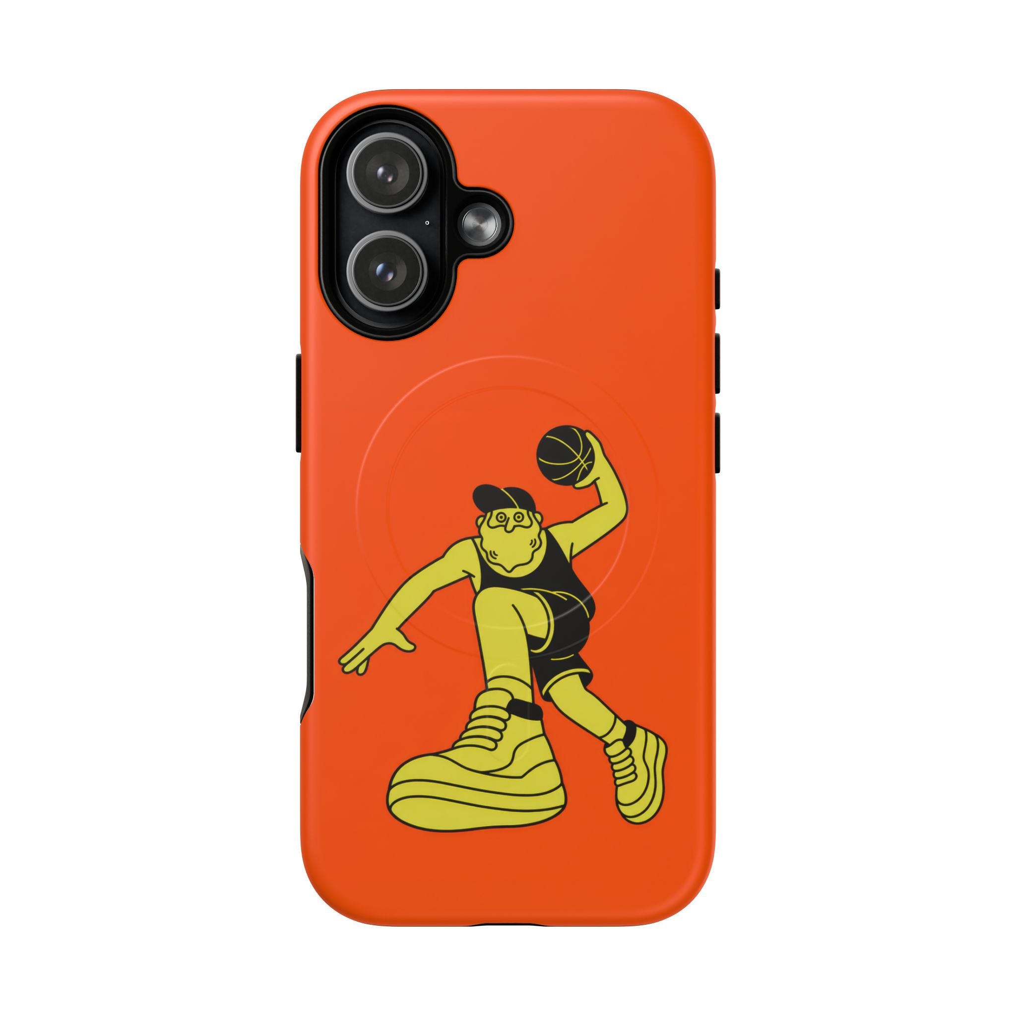 Basketball - Yellow Guy, Orange Court