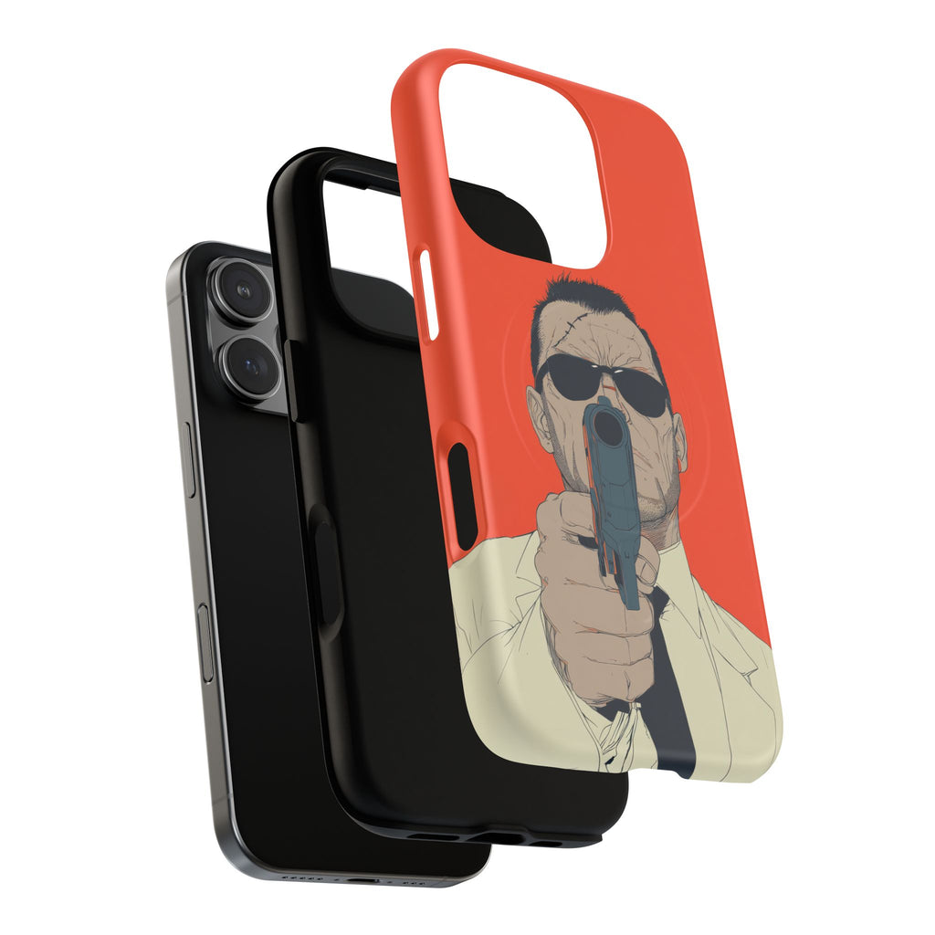Goal - Orange and black graphic illustration