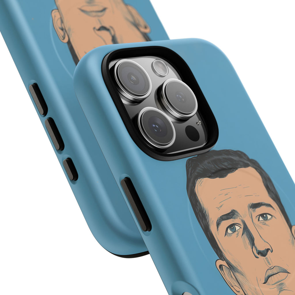 Frank - Portrait homme en costume fond bleu
