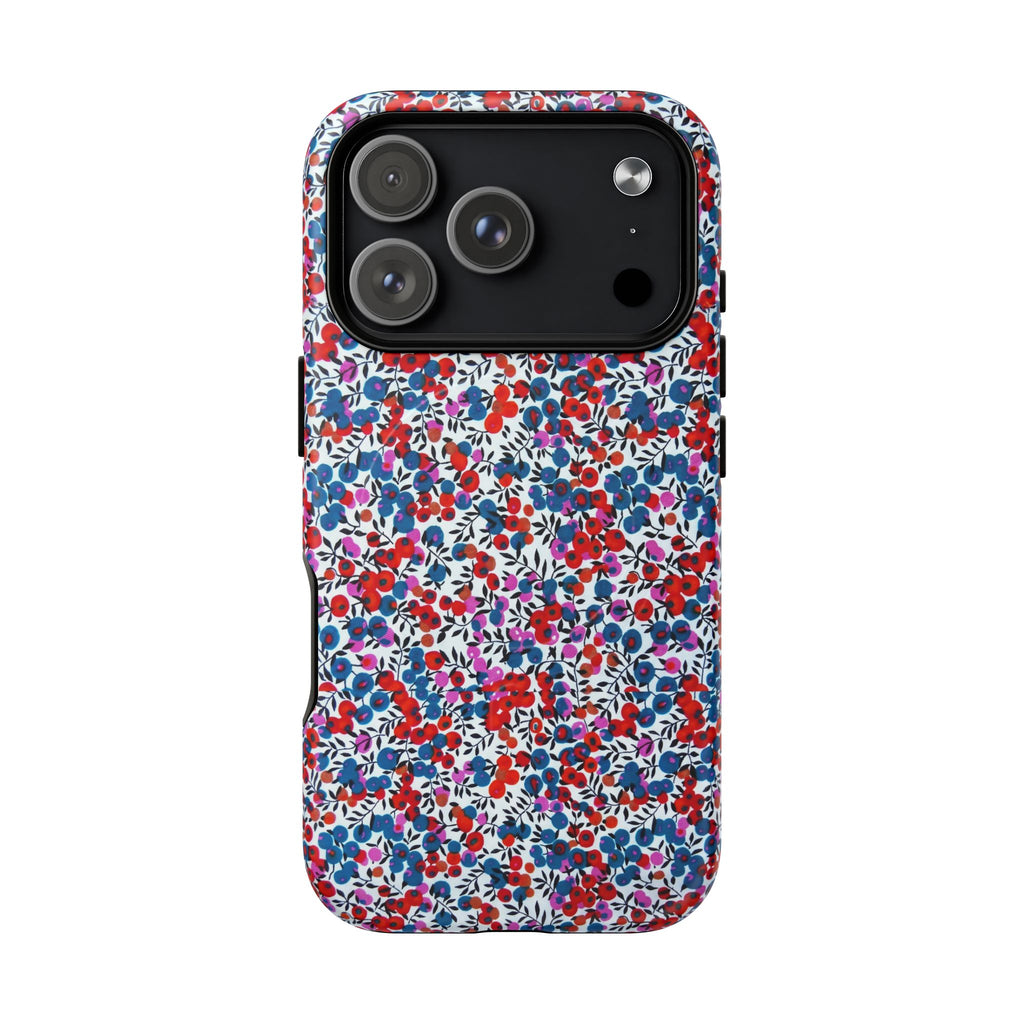 Scatter - Fleurs confetti rouge & bleu