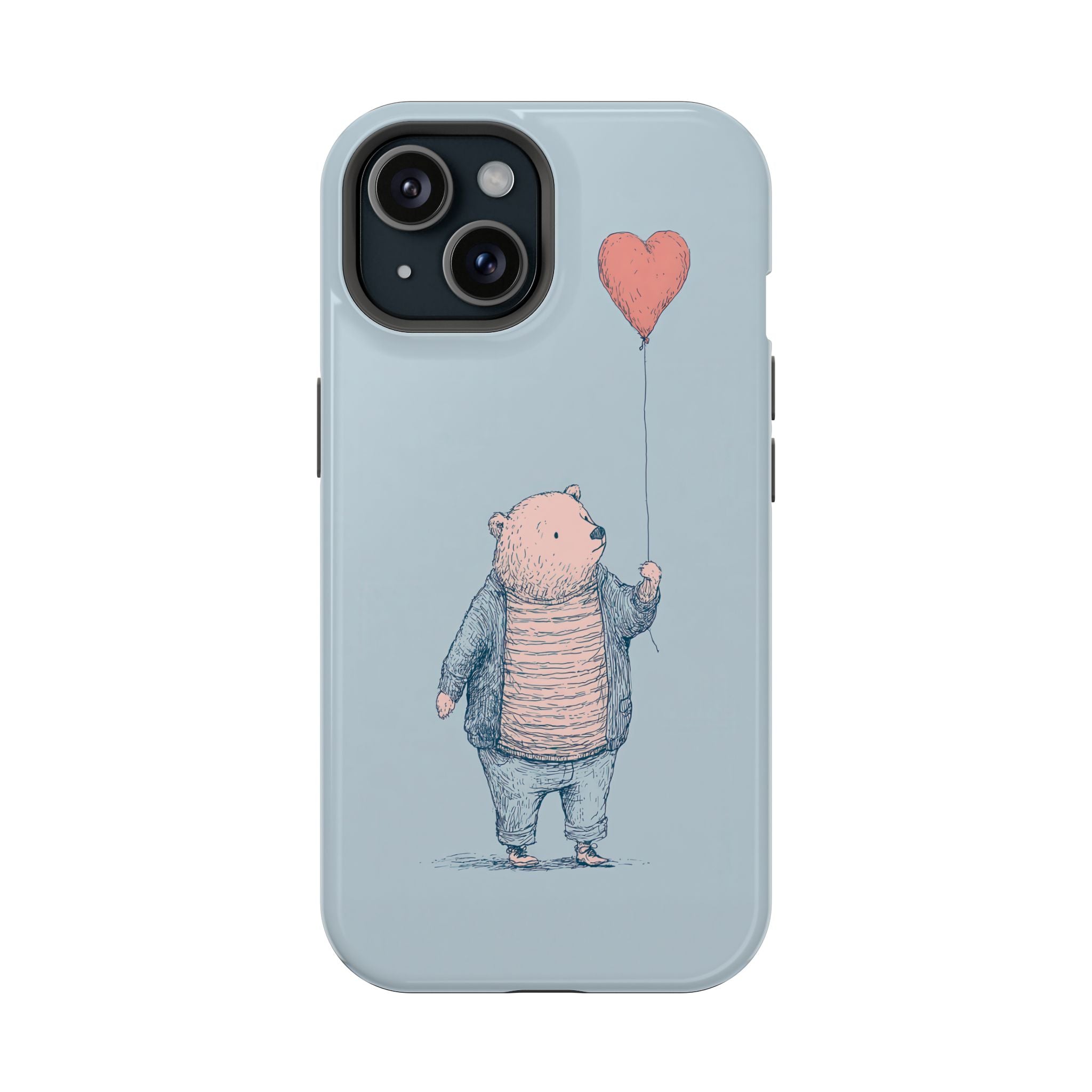 Papa Bear - Gentle balloon illustration