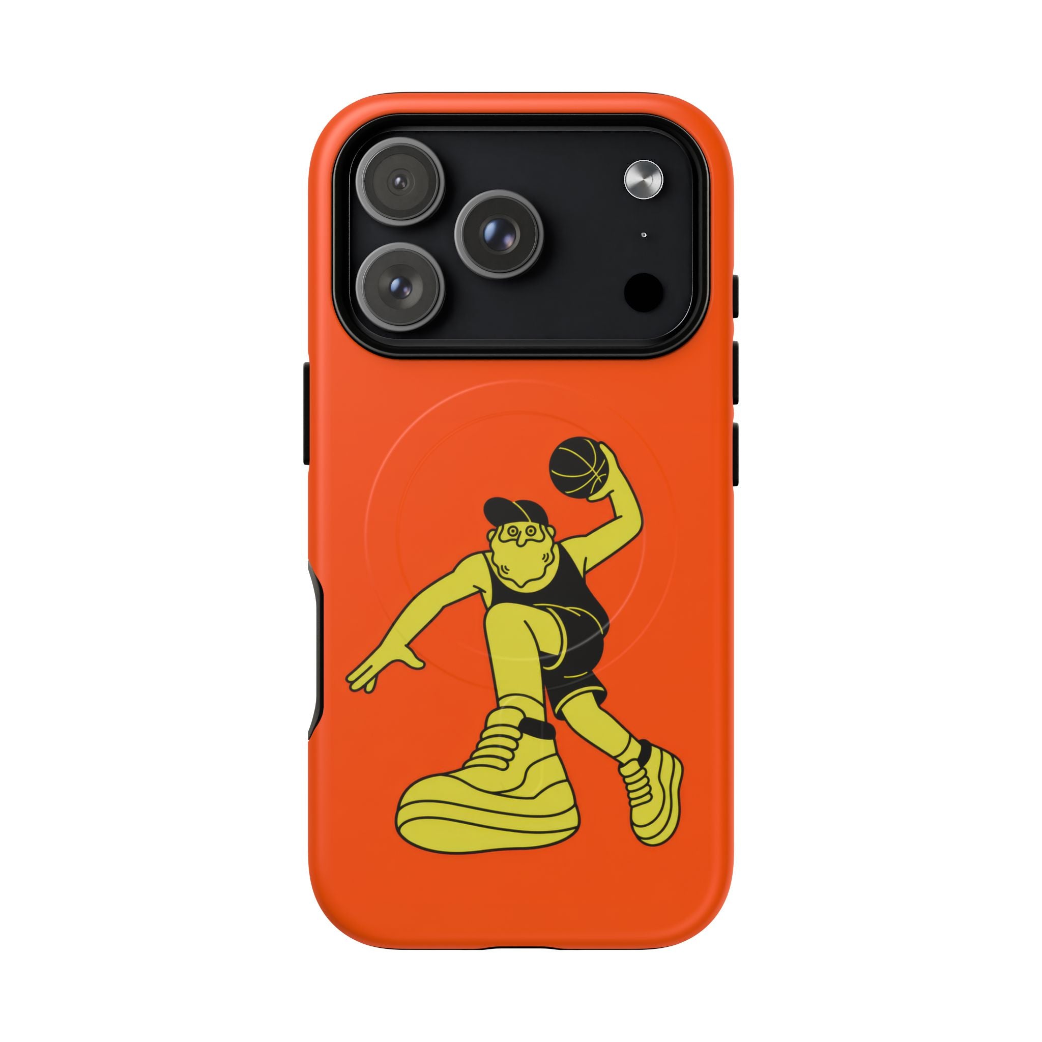 Basketball - Yellow Guy, Orange Court