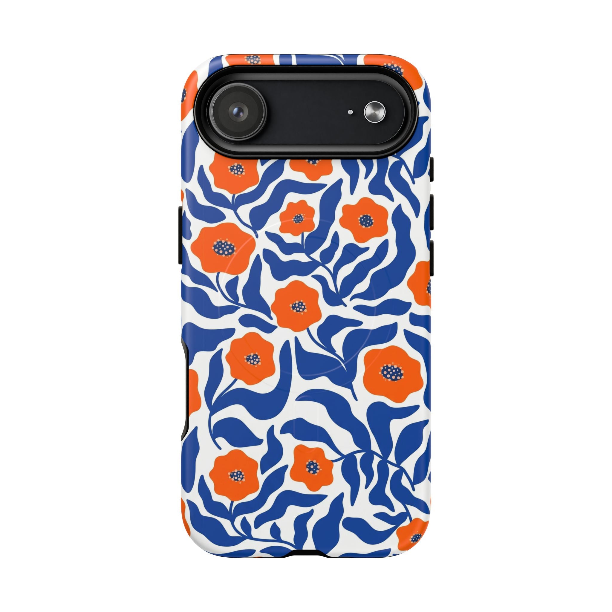 Flare - Blue & Orange Poppy Flowers