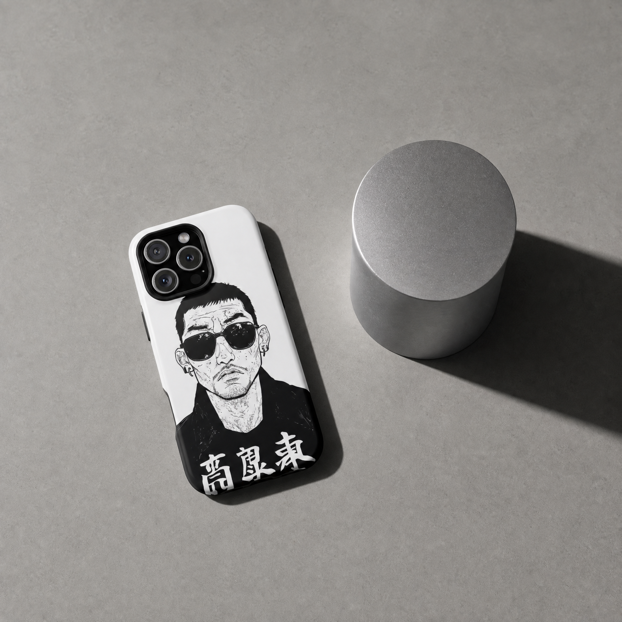Kuro - Black and white Kanji portrait