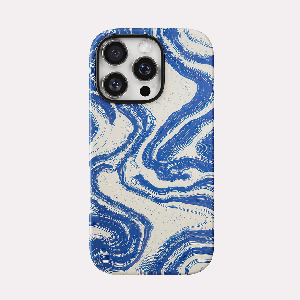 Swell - Encre bleue sur fond crème
