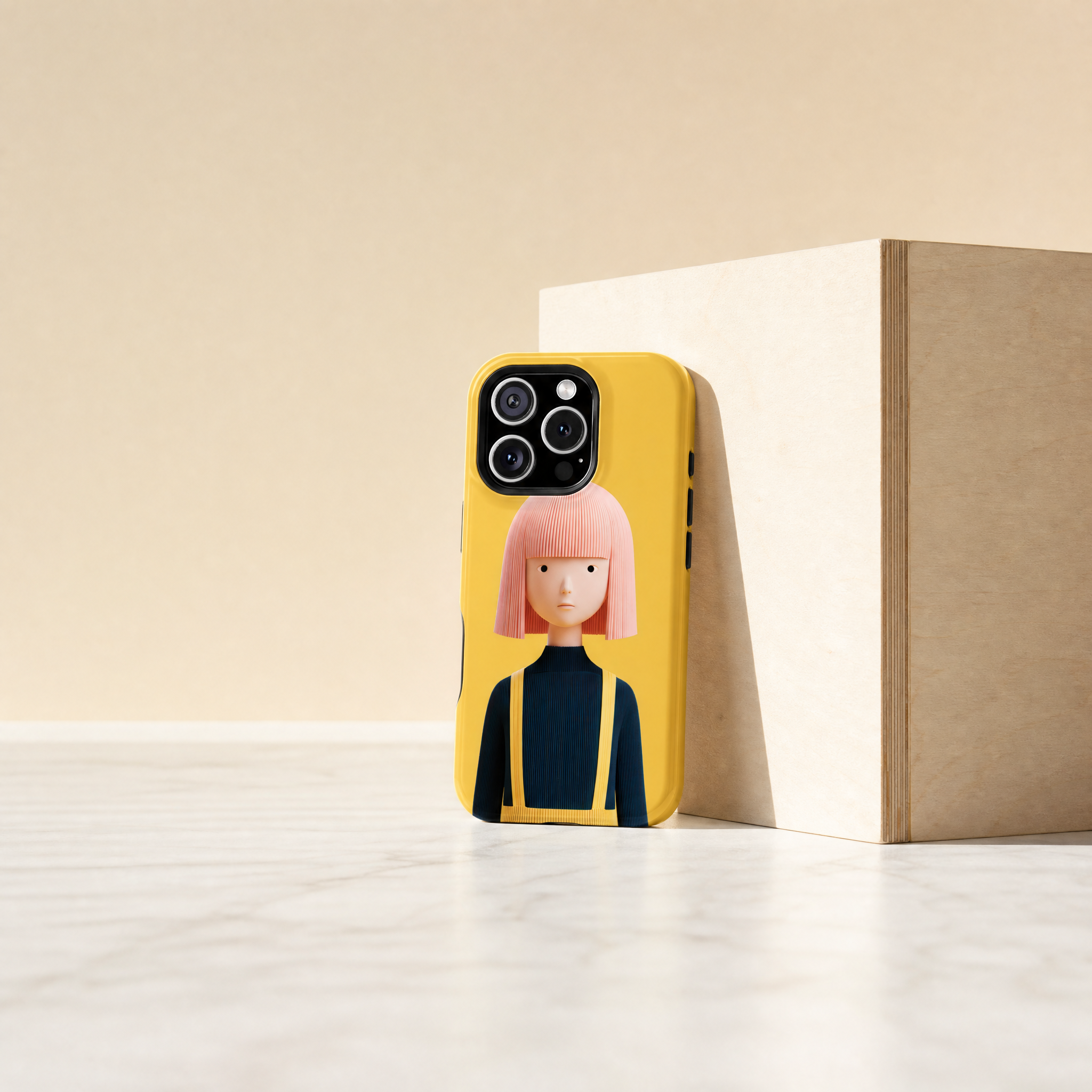 Brace - Sculpted character yellow background