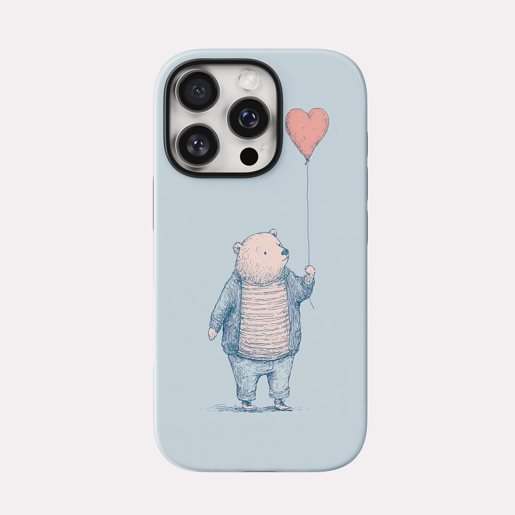 Papou - Ours ballon illustration douce