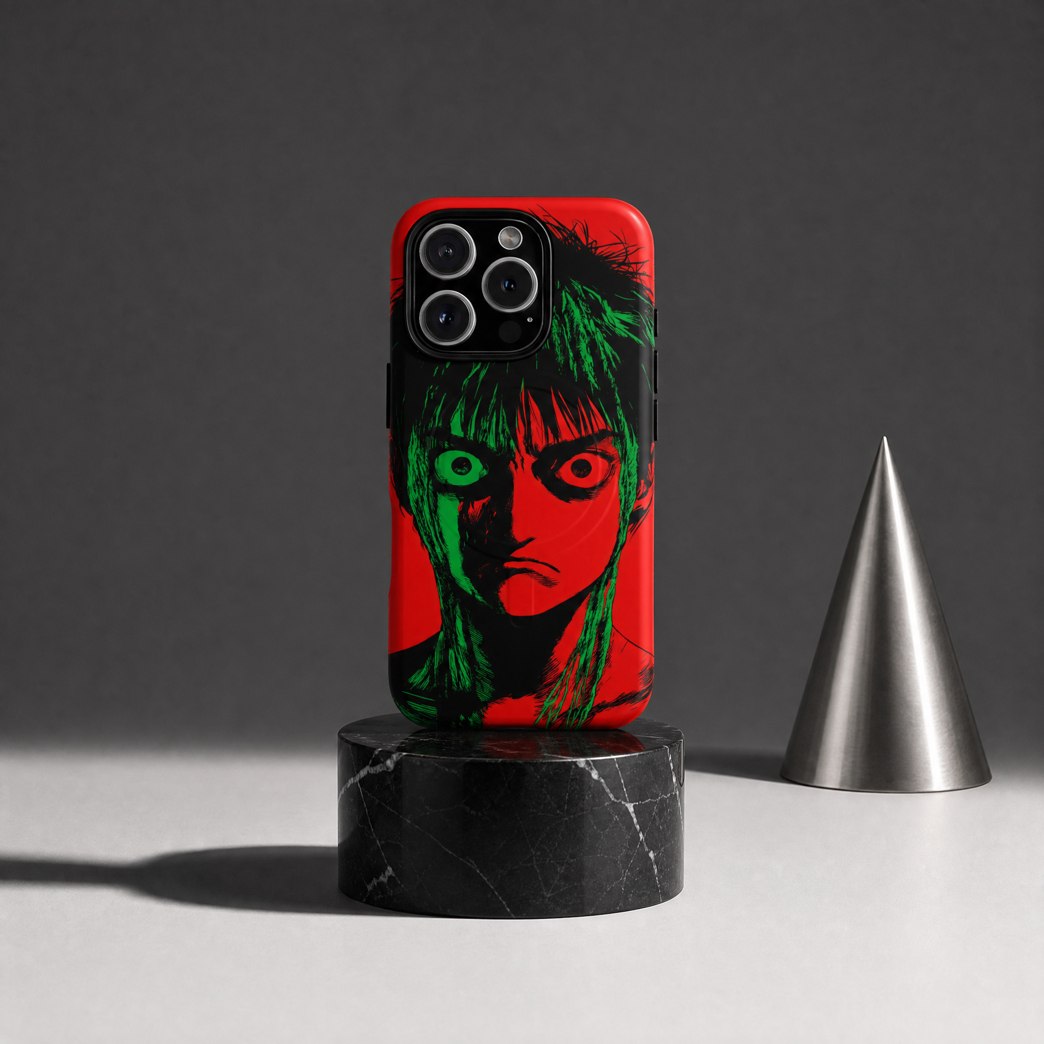 Rage - Manga face red background