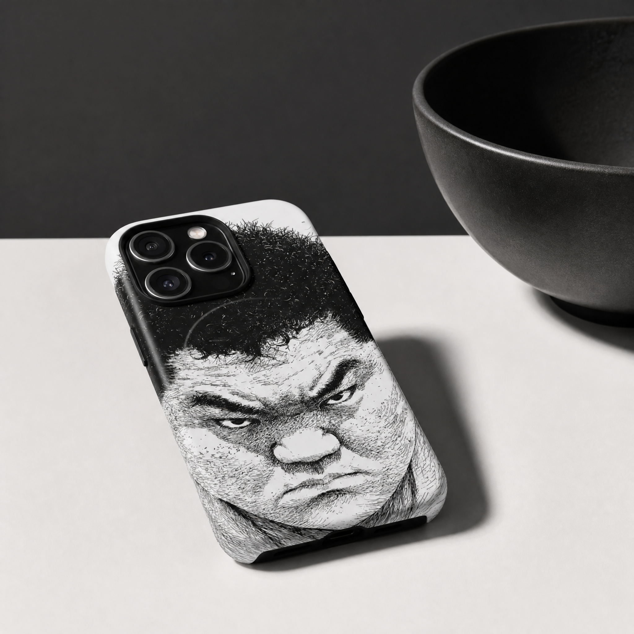 Tamafuji - Ink Portrait of a Wrestler