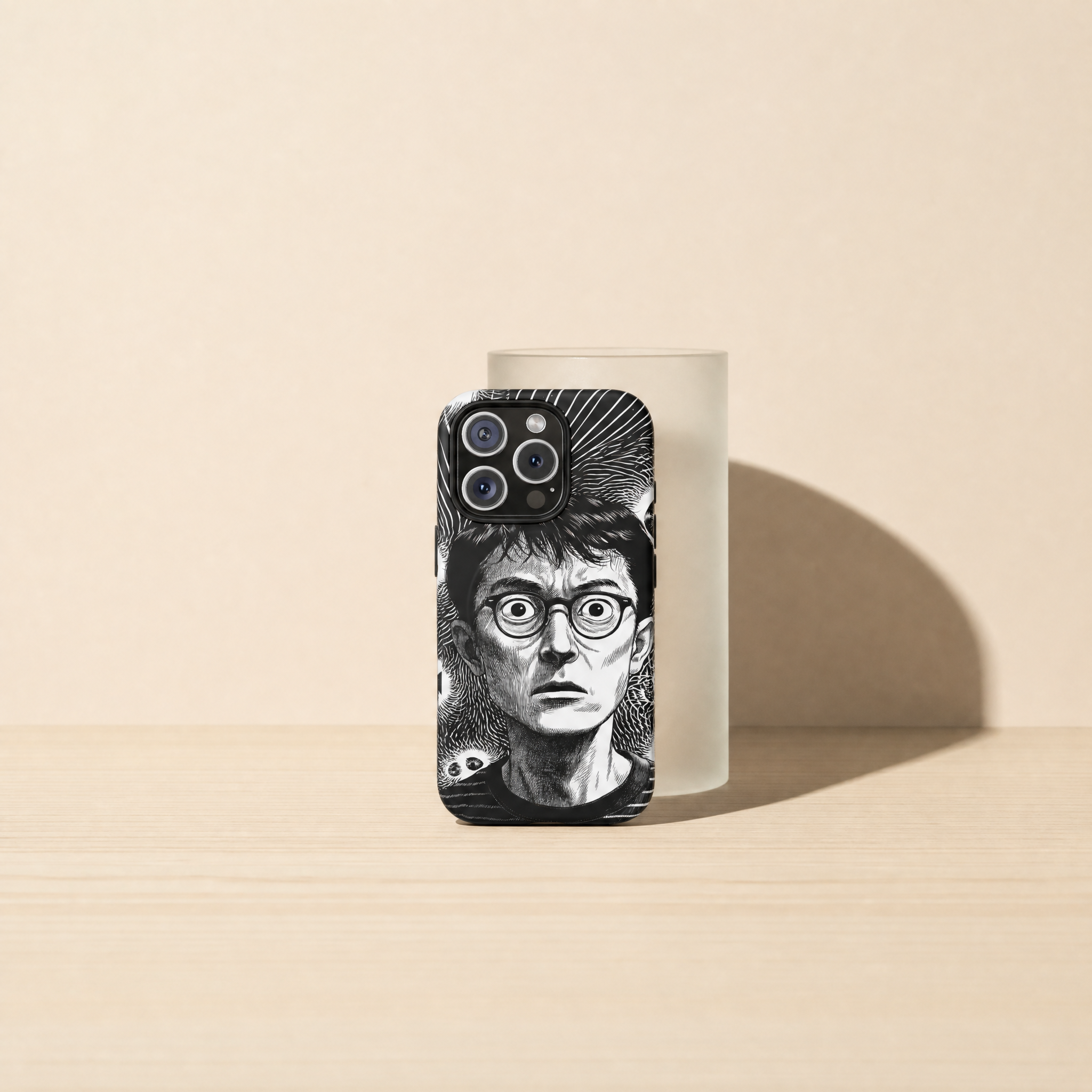 Spiral - Black and white manga portrait