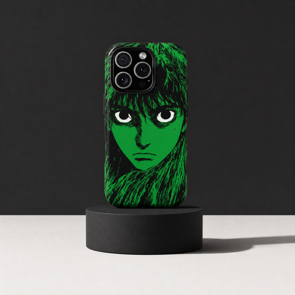Venom - Portrait manga vert toxique et noir