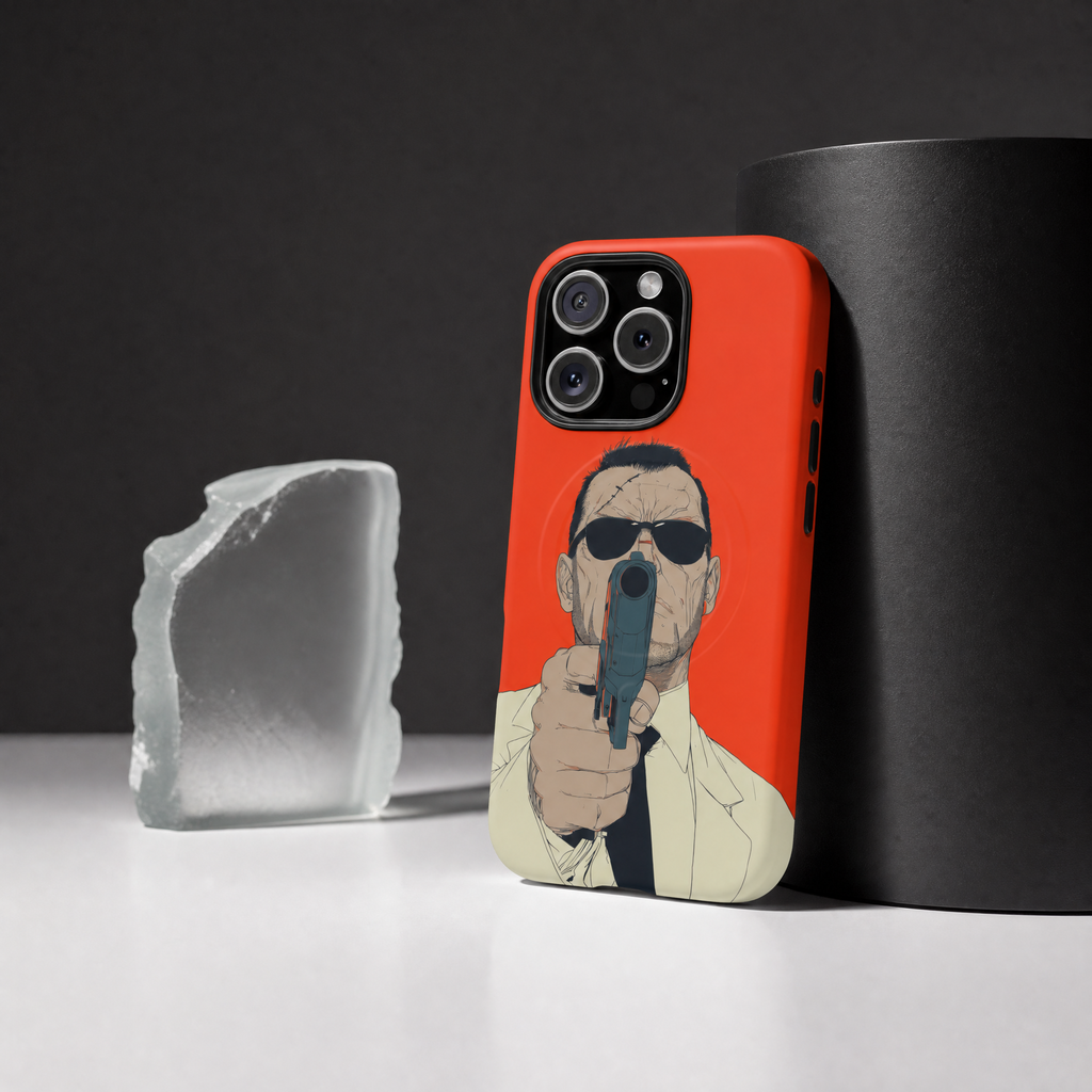 Goal - Orange and black graphic illustration