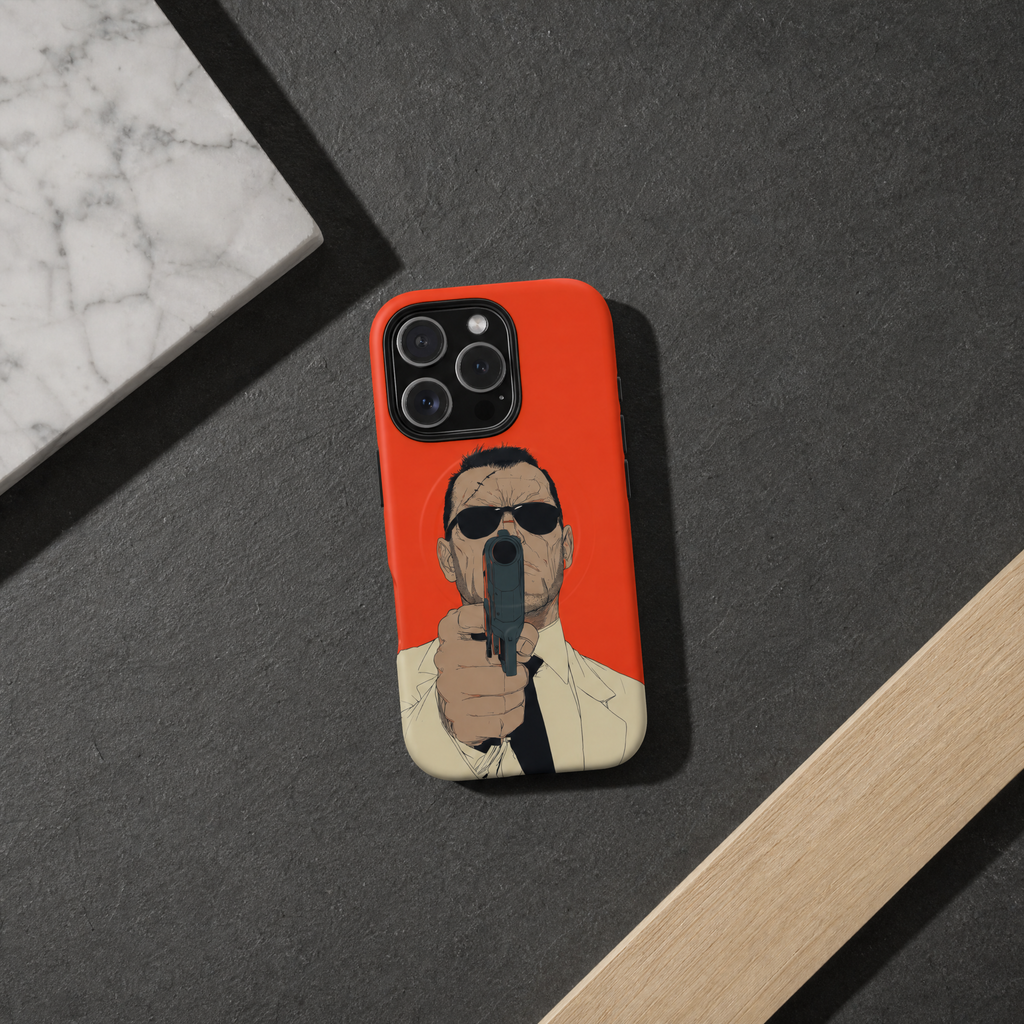Goal - Orange and black graphic illustration