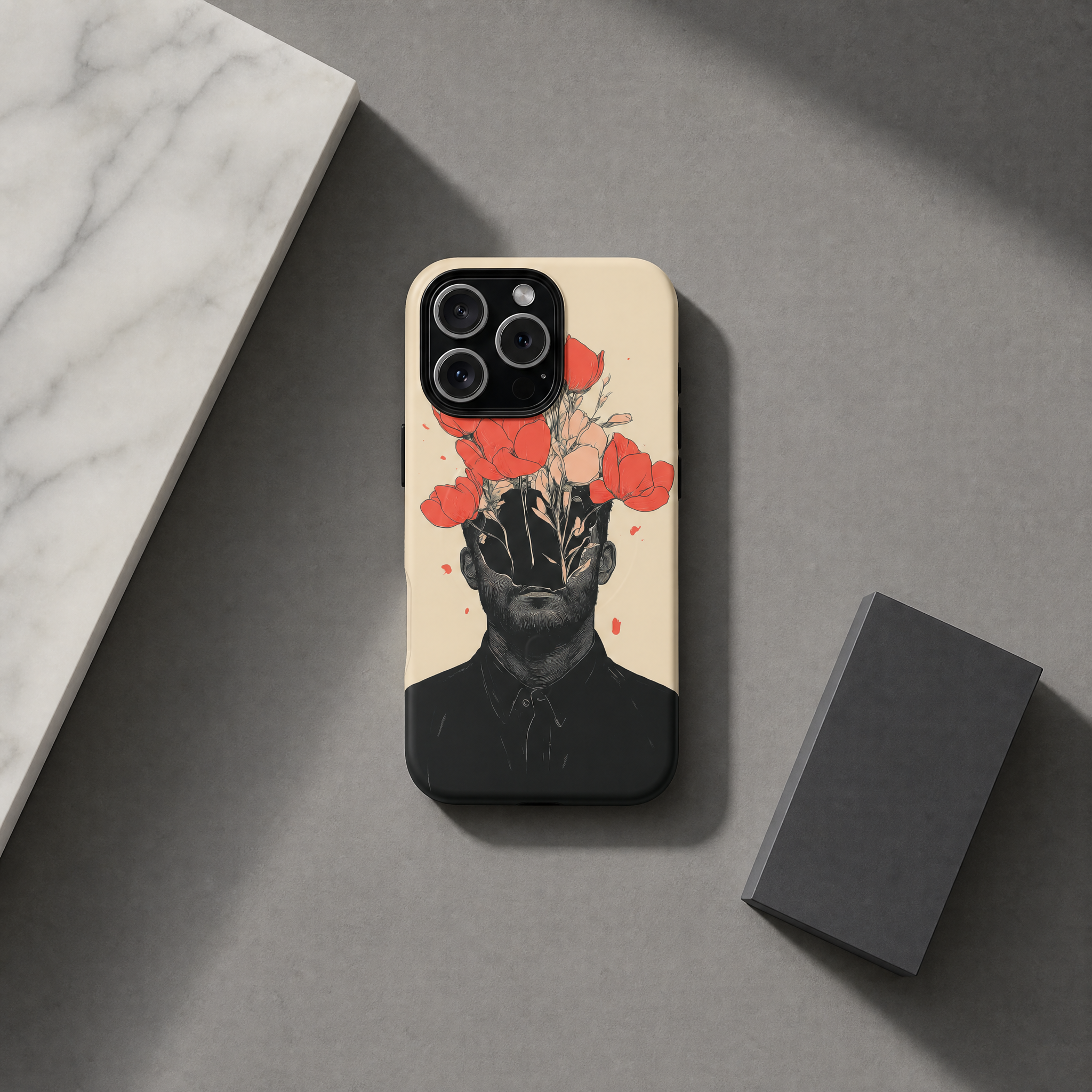 Bloom - Surreal illustration of flowers and a portrait