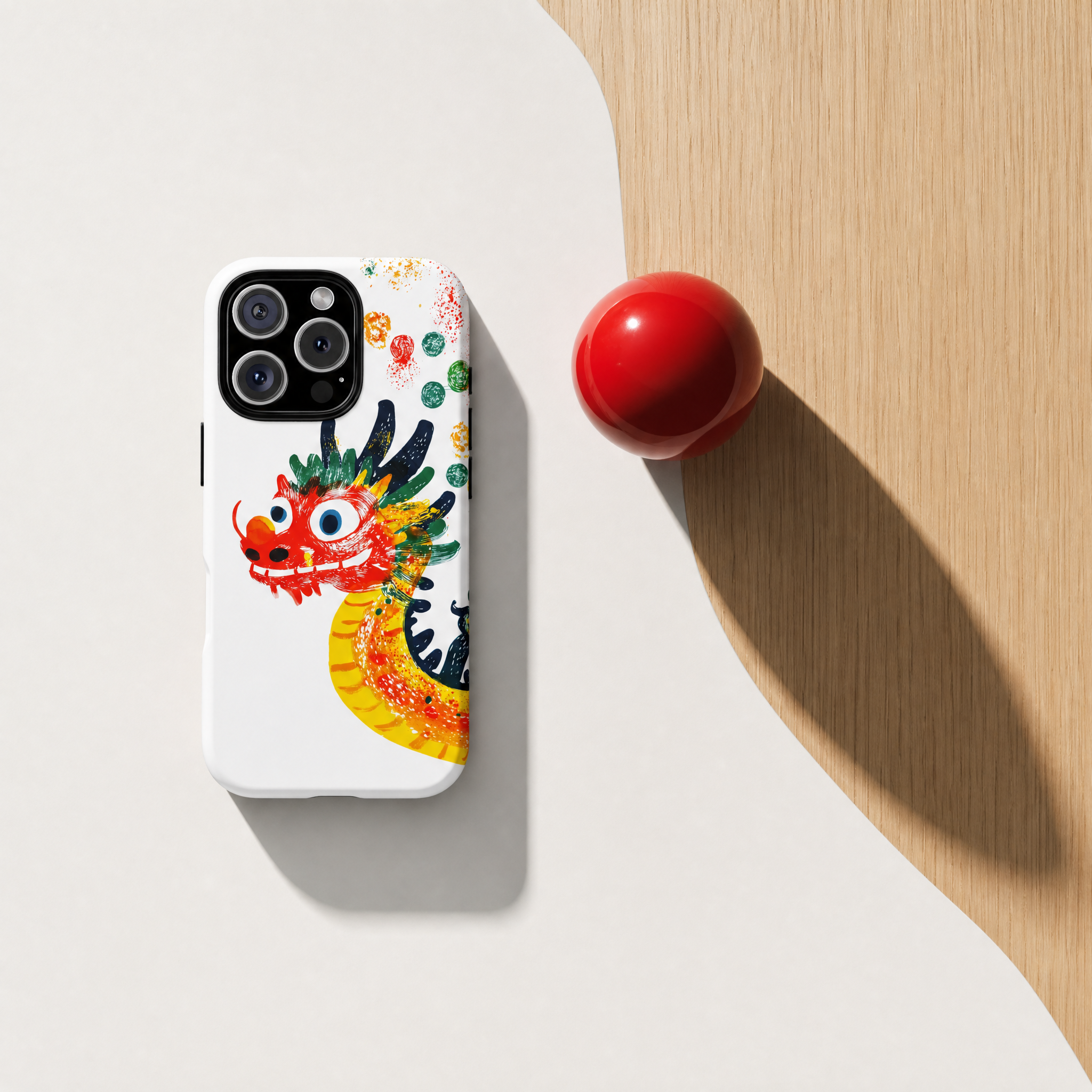 Long - Illustrated Chinese dragon white background