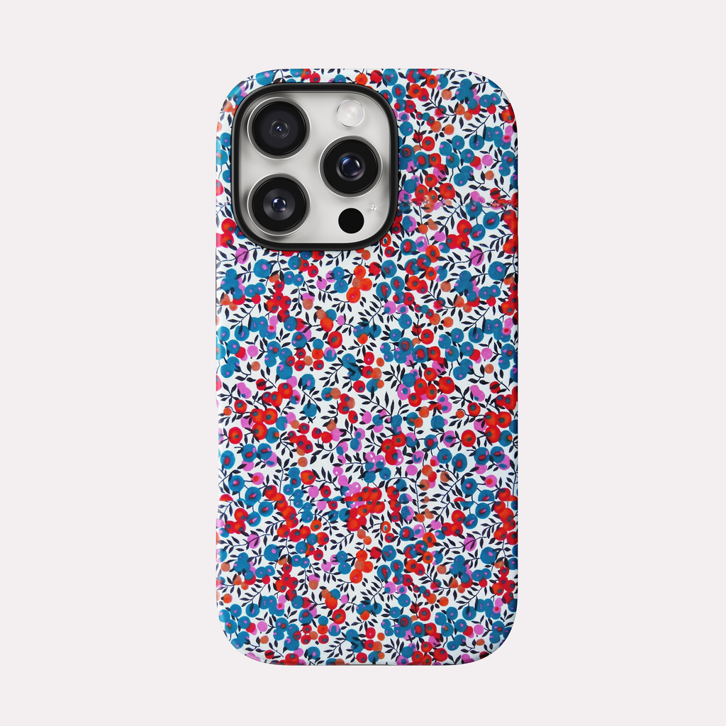 Scatter - Fleurs confetti rouge & bleu