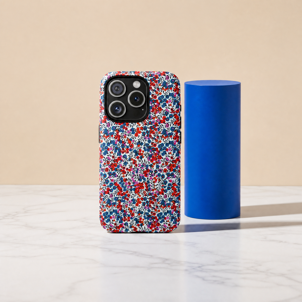 Scatter - Fleurs confetti rouge & bleu