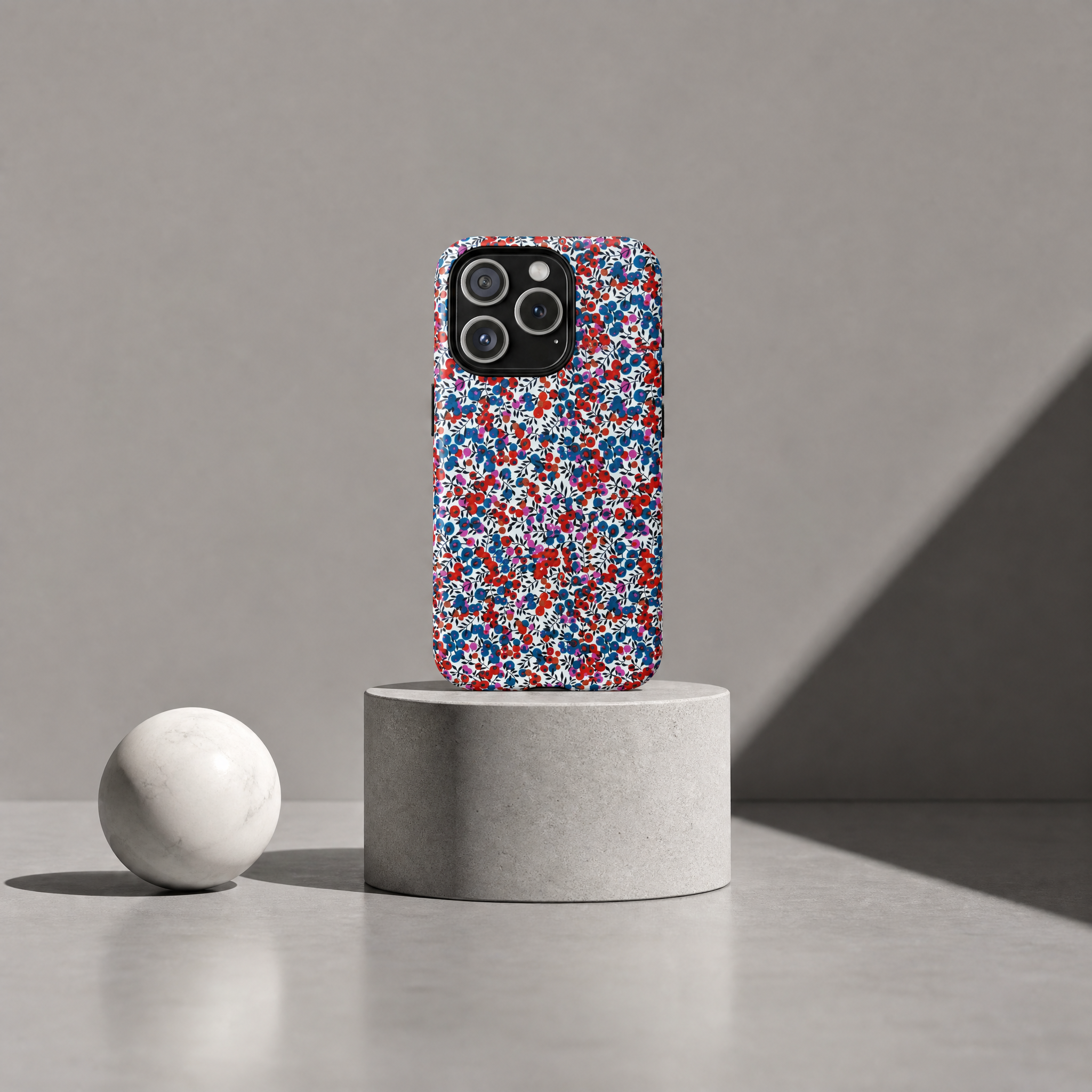 Scatter - Fleurs confetti rouge & bleu
