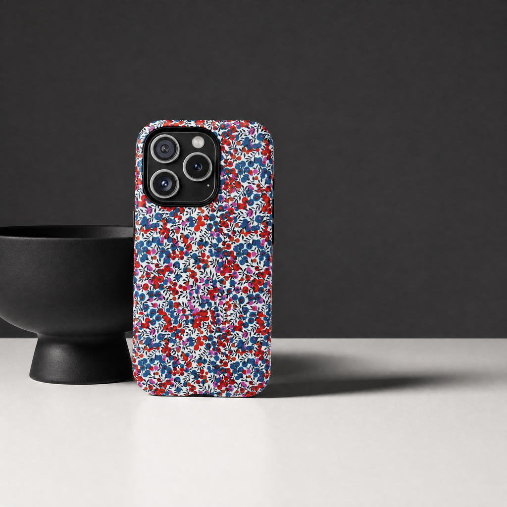 Scatter - Fleurs confetti rouge & bleu