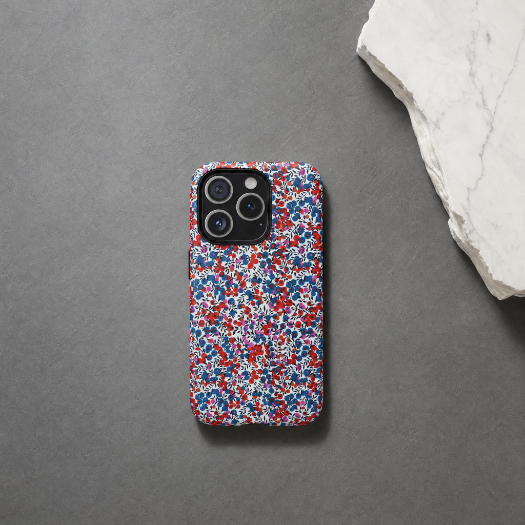 Scatter - Fleurs confetti rouge & bleu