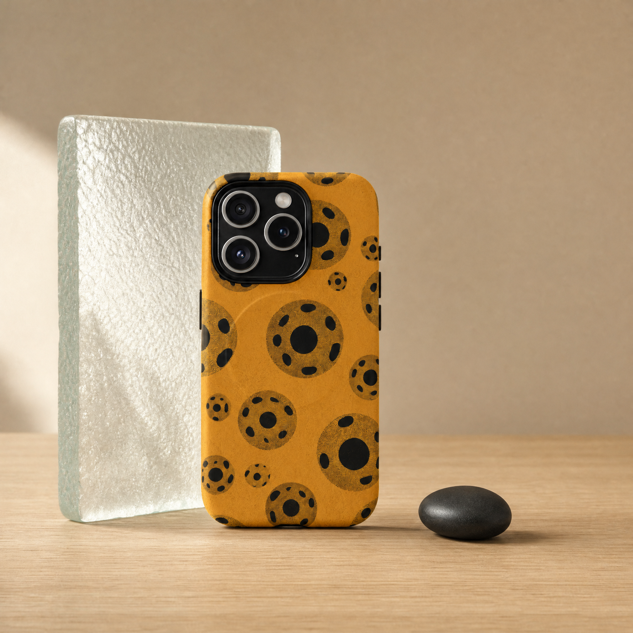 Dot - Retro Mustard Circles