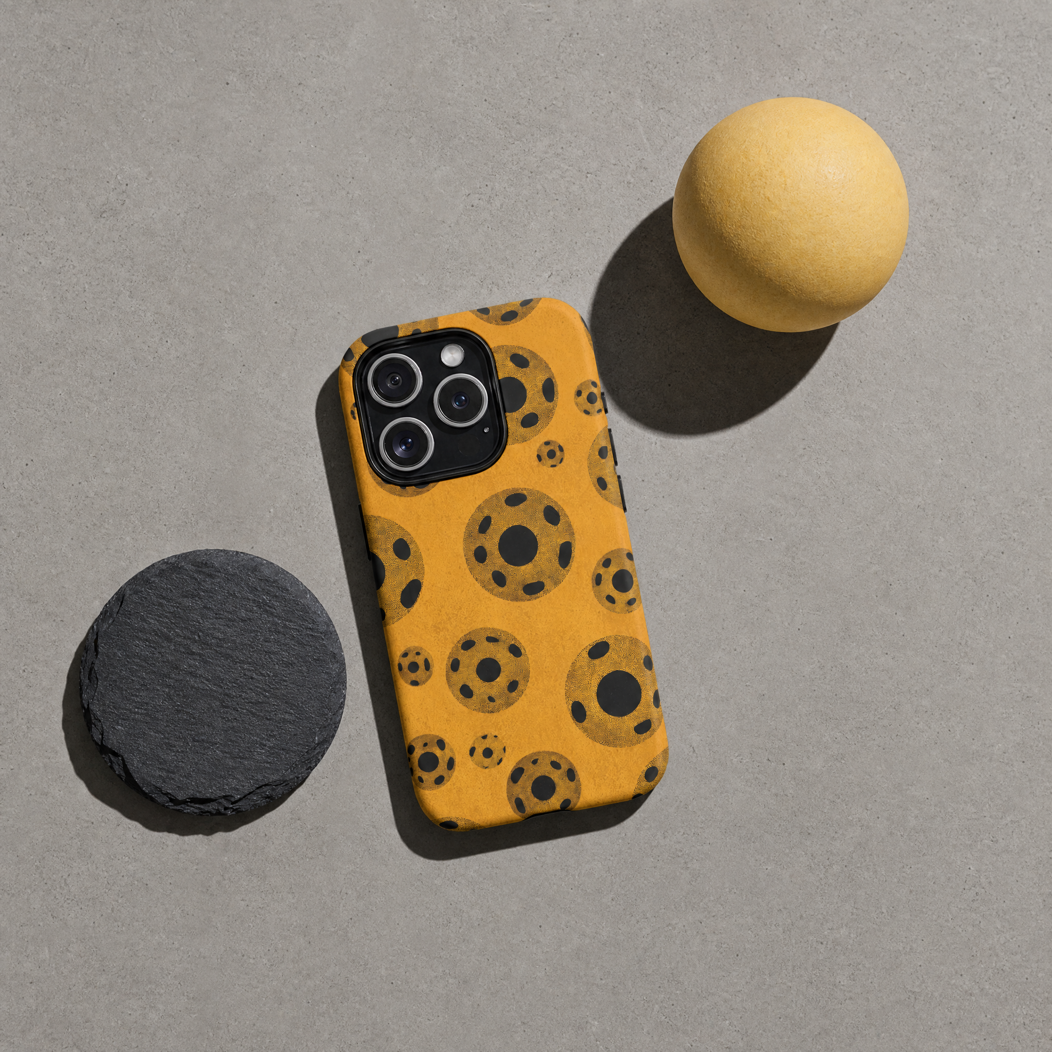 Dot - Retro Mustard Circles