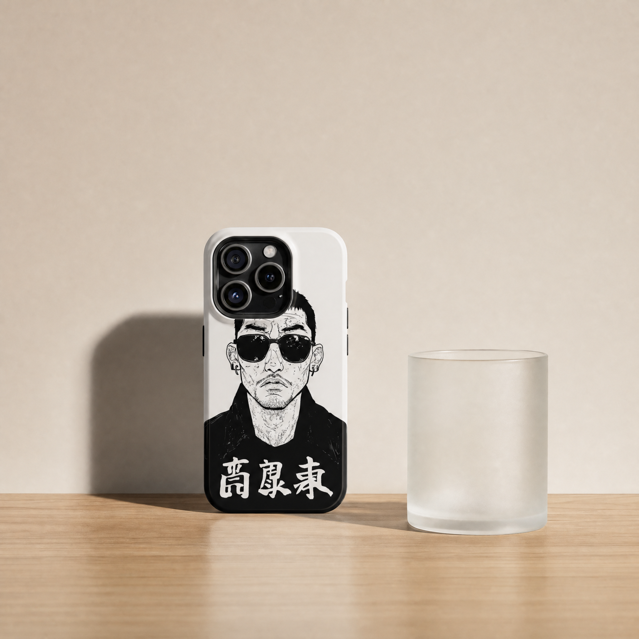 Kuro - Black and white Kanji portrait