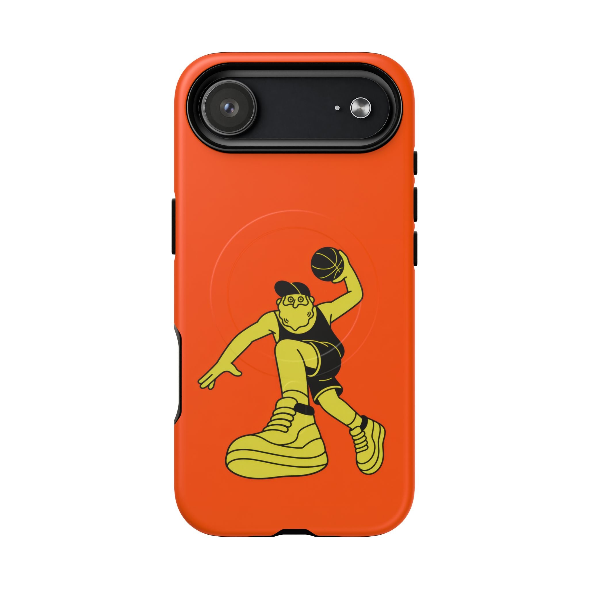 Basketball - Yellow Guy, Orange Court
