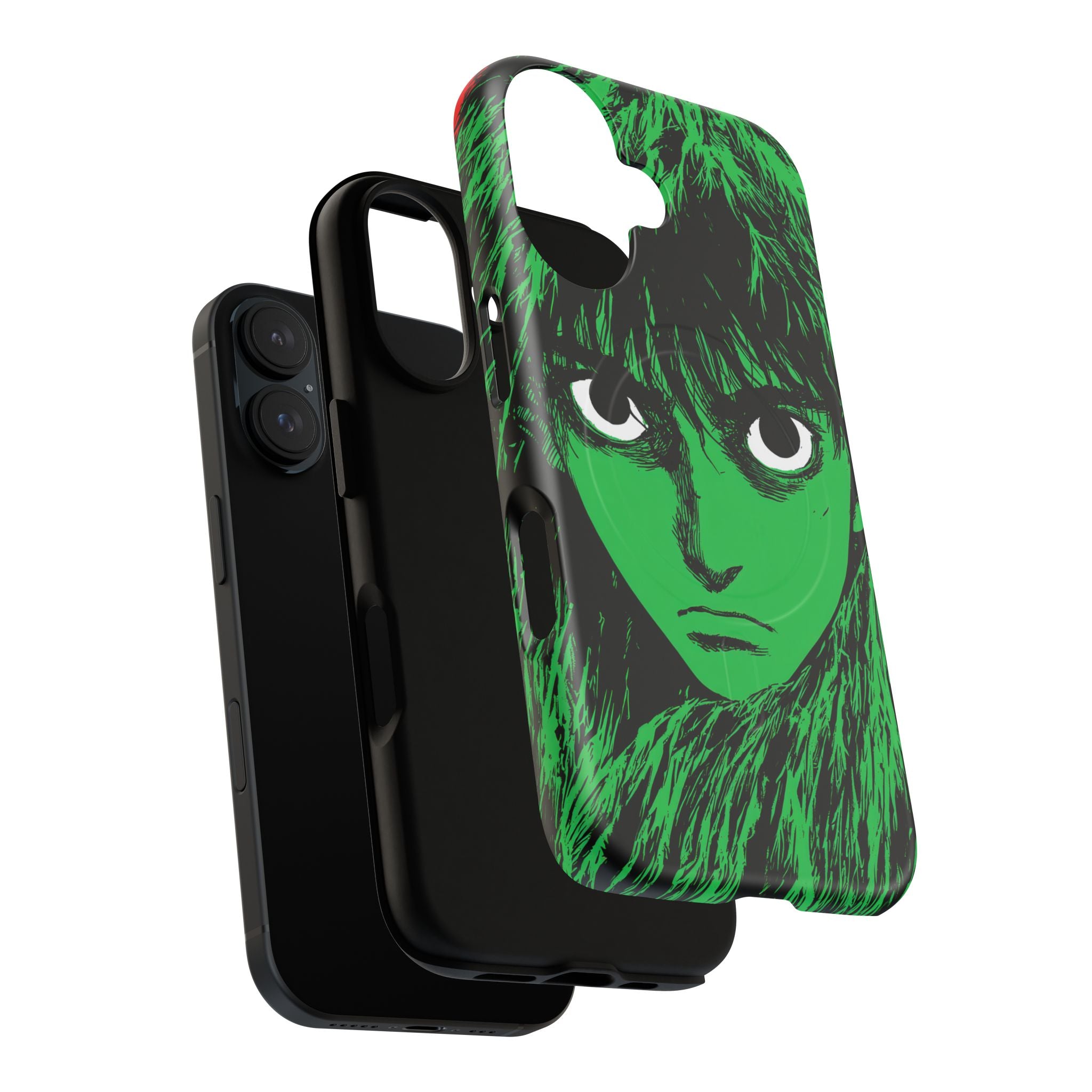 Venom - Portrait manga vert toxique et noir