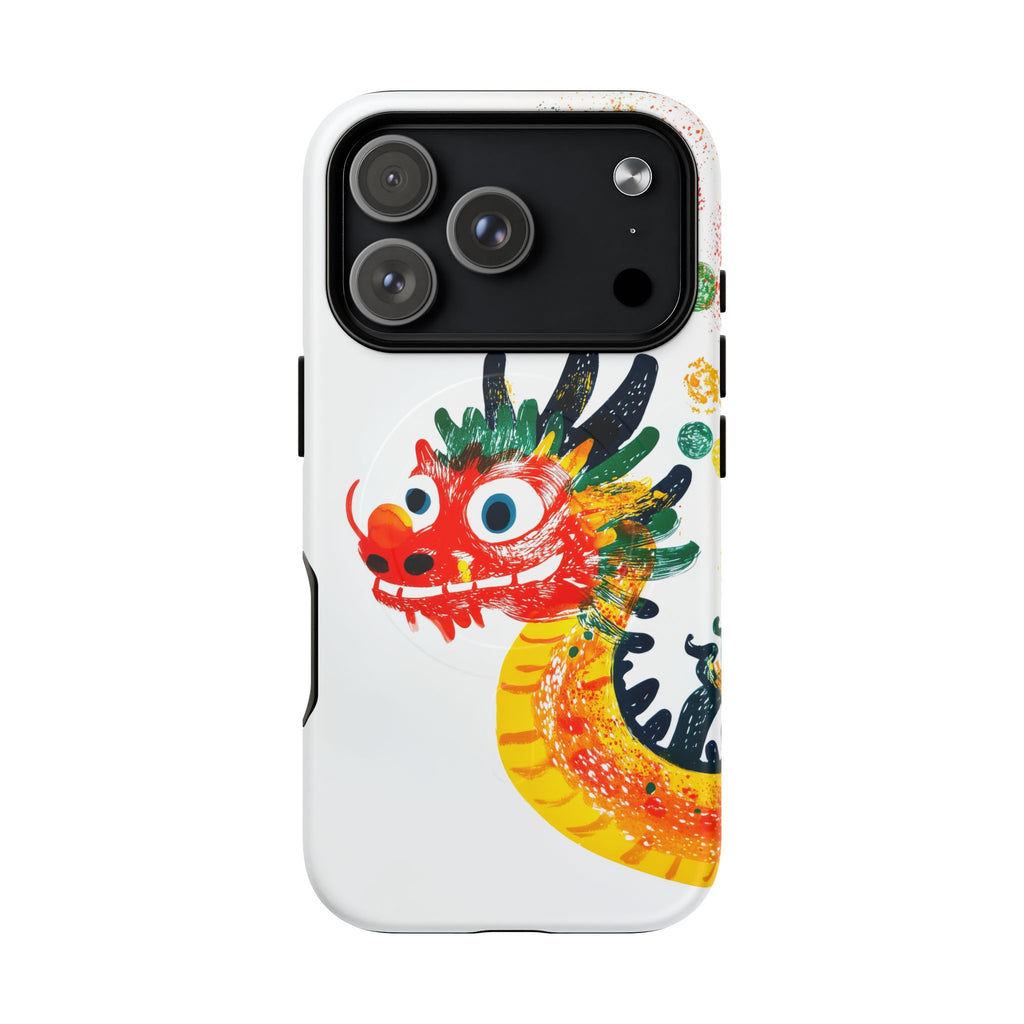 Long - Dragon chinois illustré fond blanc