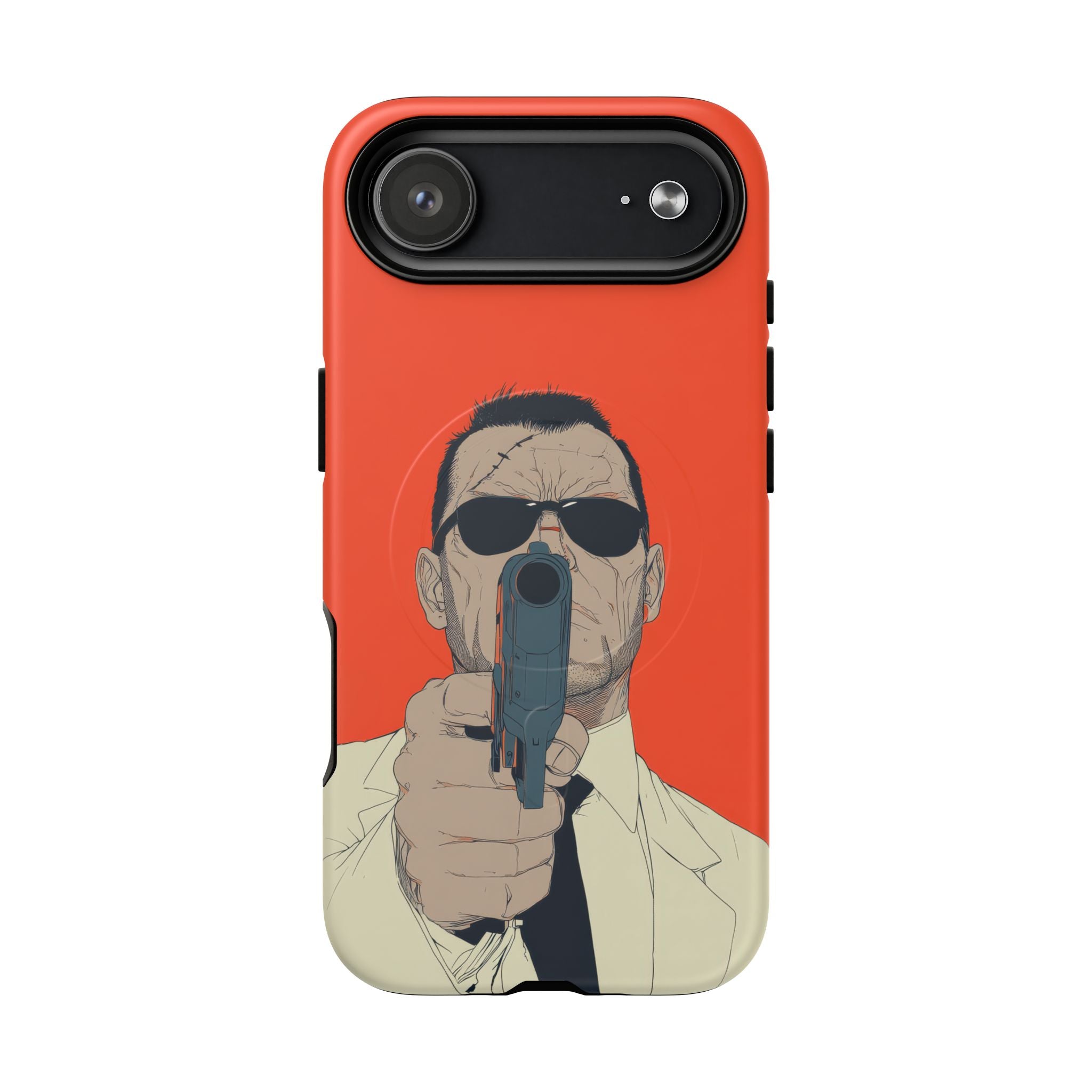 Goal - Orange and black graphic illustration