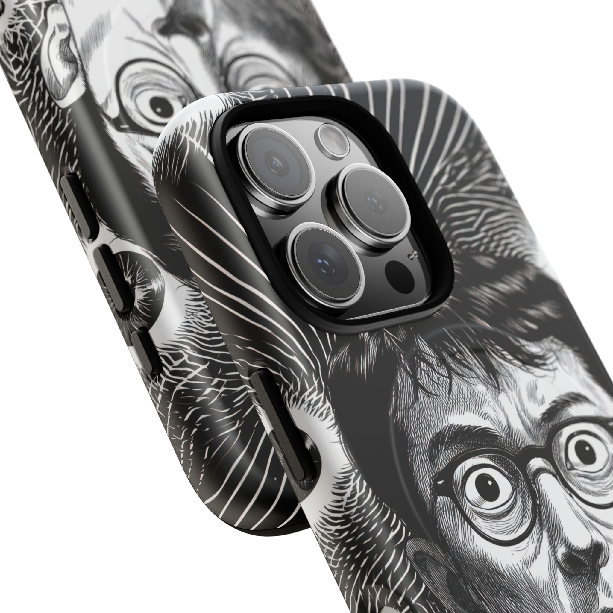 Spiral - Black and white manga portrait
