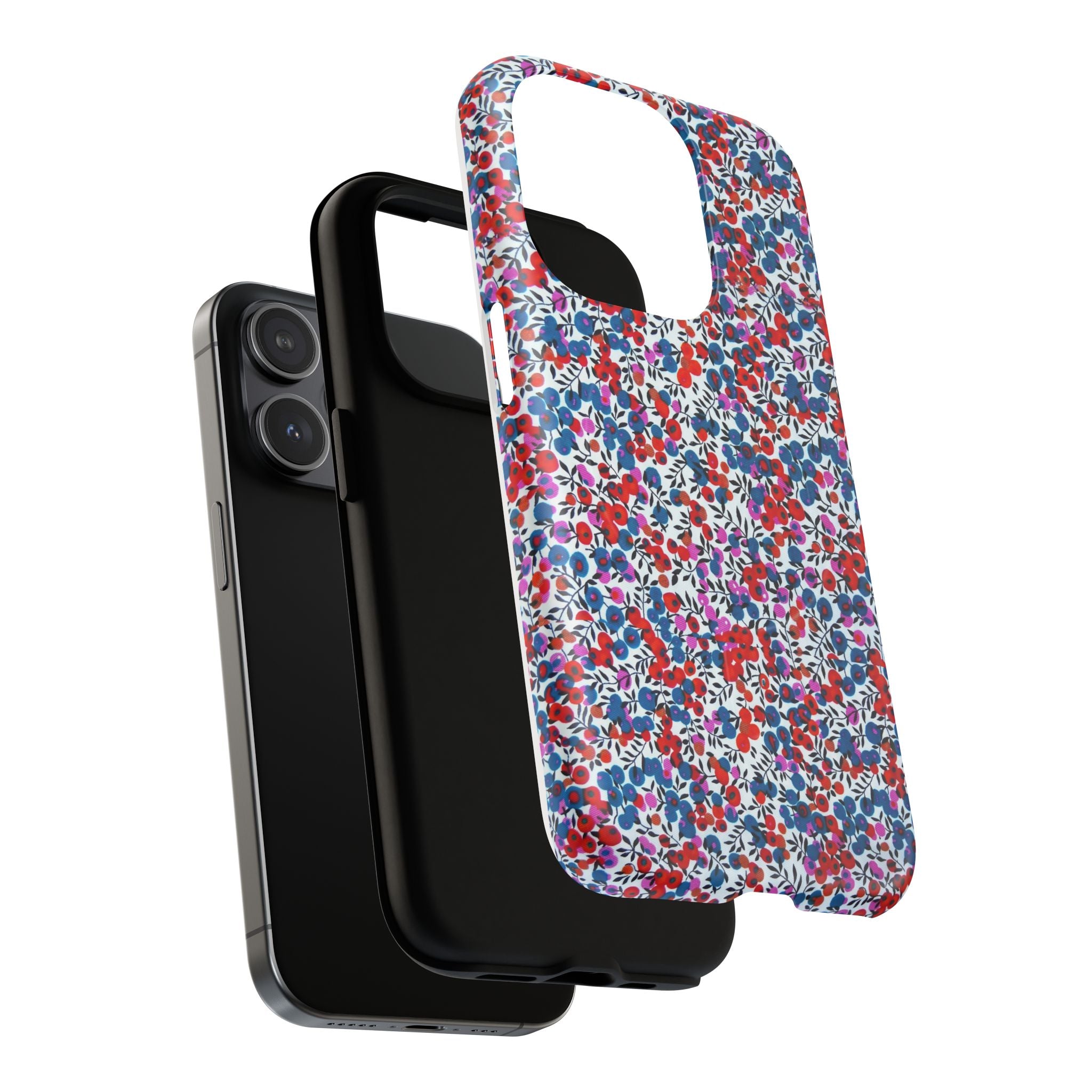 Scatter - Fleurs confetti rouge & bleu
