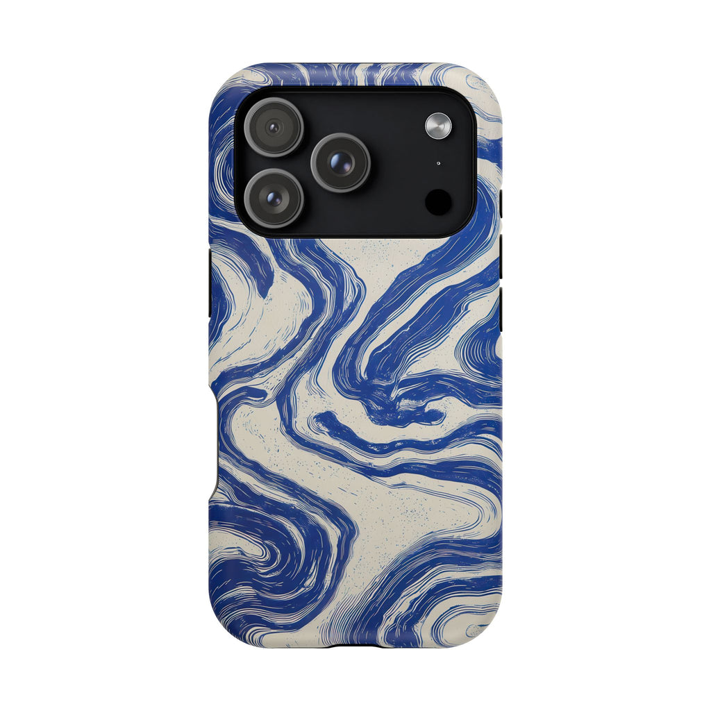 Swell - Encre bleue sur fond crème