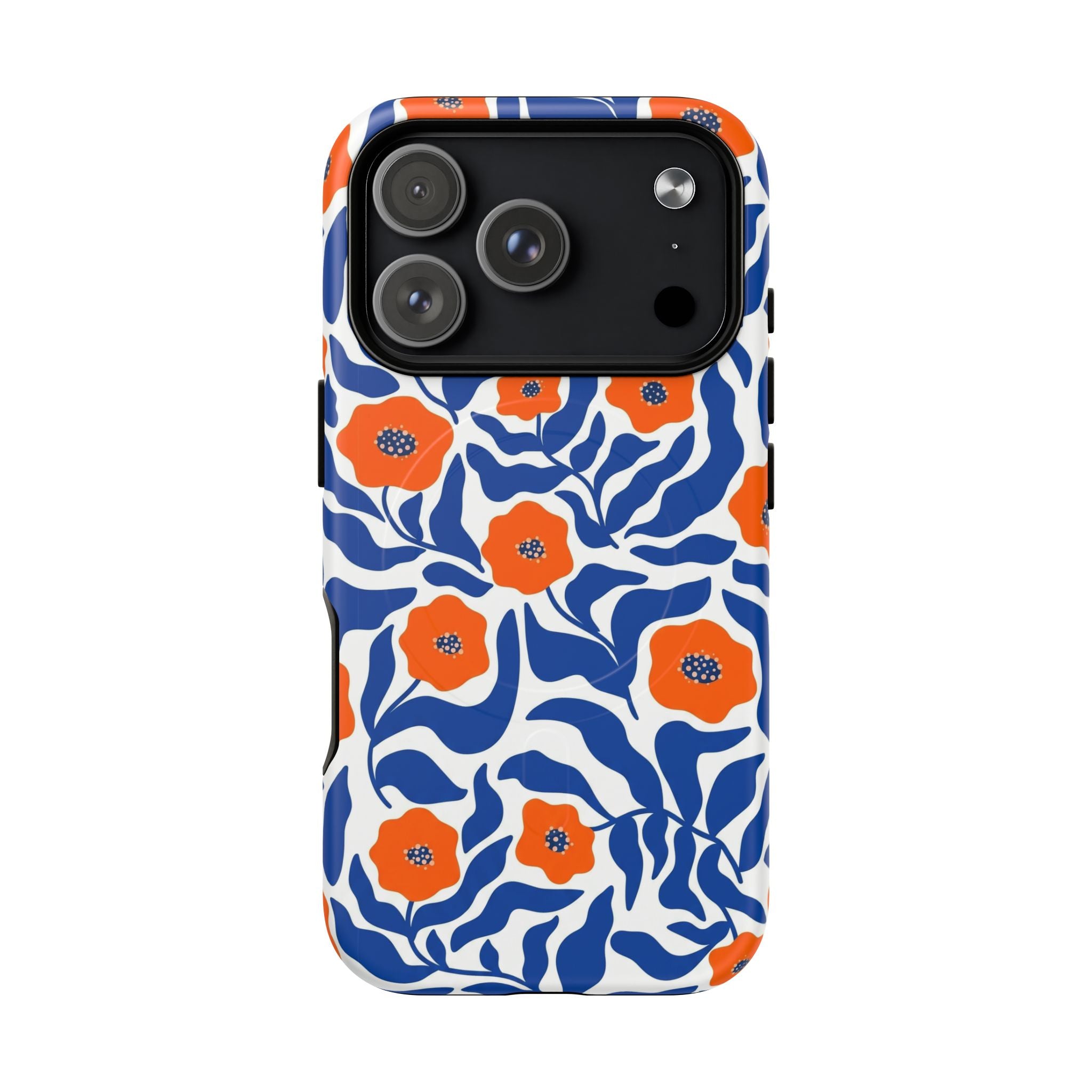 Flare - Blue & Orange Poppy Flowers