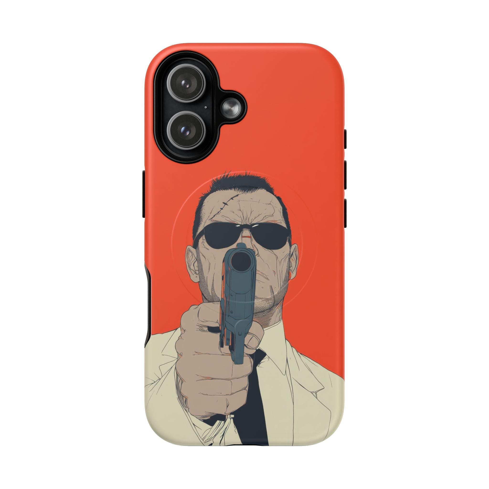 Goal - Orange and black graphic illustration