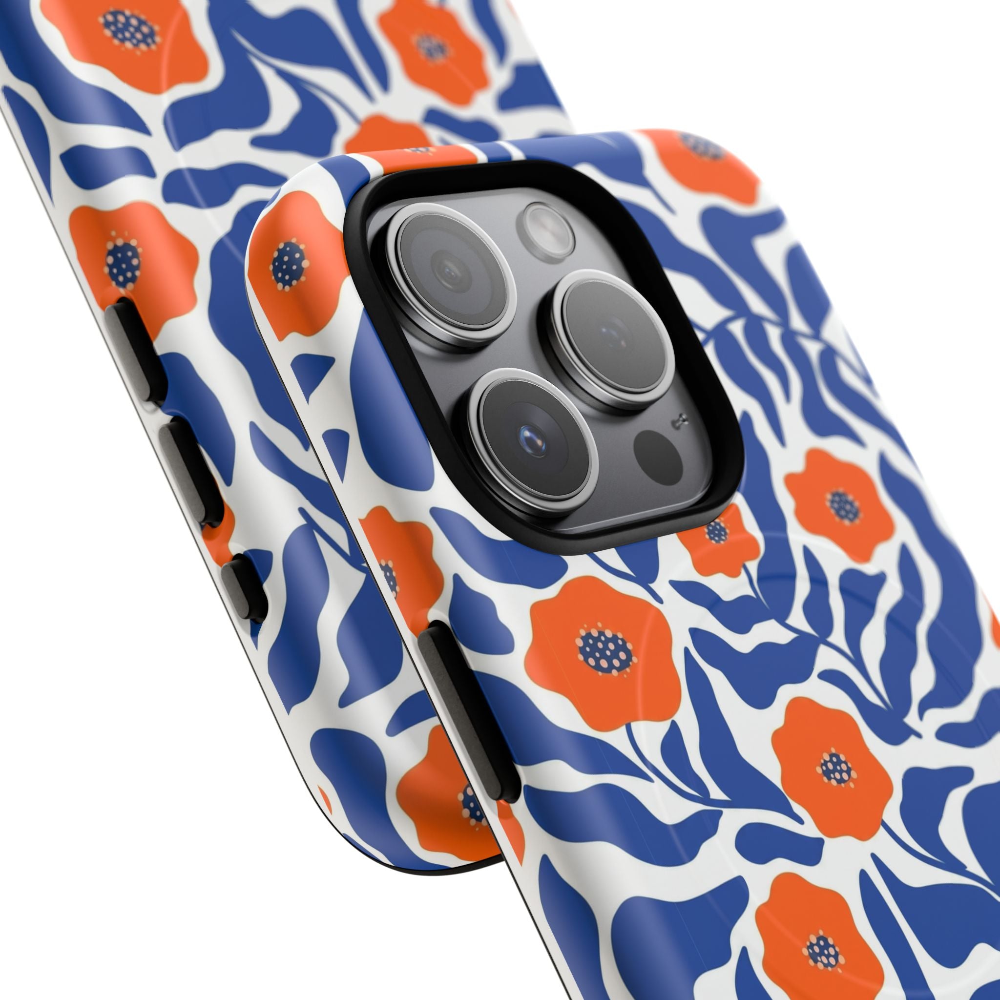Flare - Blue & Orange Poppy Flowers